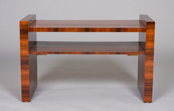 A Modernist coffee table in Santos rosewood by Jacques Adnet.
by Jacques Adnet