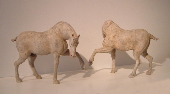 A pair of Tang Dynasty Horses