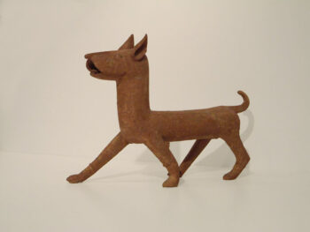 A Han earthenware dog