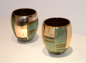 A pair of Art Deco vases