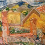 Summer Village Scene