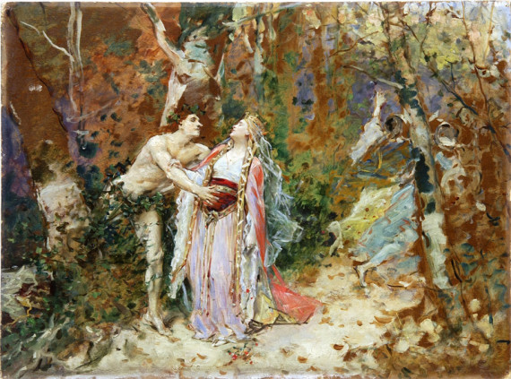 "Bacchus and princess"