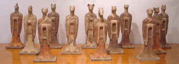 A set of 12 Chinese Zodiac tomb figures