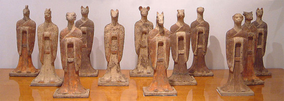 A set of 12 Chinese Zodiac tomb figures