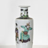 Famille Verte Vase with Figural Scene