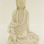 Blanc de Chine figure of a seated Guanyin
