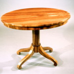 A Biedermeier oval hall table