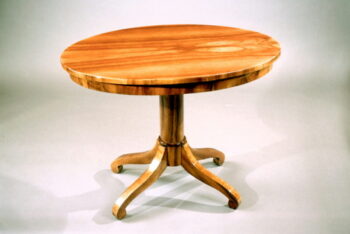 A Biedermeier oval hall table