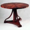 A Biedermeier tilt-top pedestal table