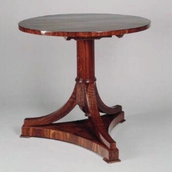 An exceptional Biedermeier tilt-top pedestal table