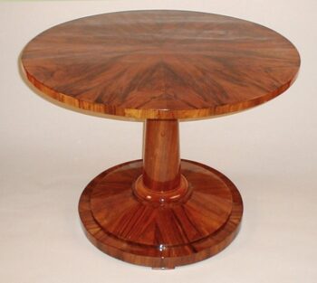 A Biedermeier tilt-top pedestal table