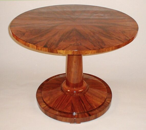 A Biedermeier tilt-top pedestal table