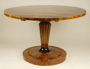 A Biedermeier tilt-top pedestal table