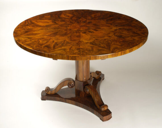 A Biedermeier pedestal table