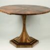 An exquisite Biedermeier trumpet-shaped pedestal tilt-top table