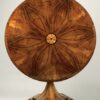 An exquisite Biedermeier trumpet-shaped pedestal tilt-top table