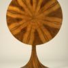 An exquisite Biedermeier trumpet-shaped tilt-top center table