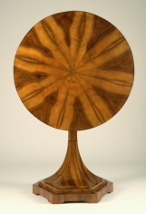 An exquisite Biedermeier trumpet-shaped tilt-top center table 2