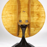 An elegant Biedermeier trumpet-shaped tilt-top pedestal table