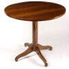 A small Biedermeier tilt-top pedestal table