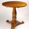 A small Biedermeier tilt-top pedestal table