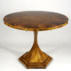 A magnificent Biedermeier trumpet-shaped, tilt-top pedestal table