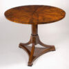 A Biedermeier pedestal tilt-top table