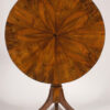 A Biedermeier pedestal tilt-top table