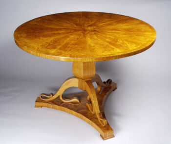 A Biedermeier pedestal table