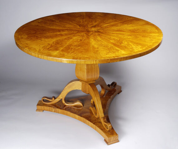 A Biedermeier pedestal table