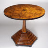 An unusual Biedermeier pedestal table