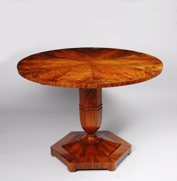 An exceptional Biedermeier pedestal table