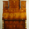 An exemplary Biedermeier roll-top secretaire