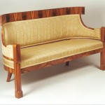 An elegant Biedermeier bench