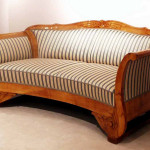 A North German sofa with carved detailing