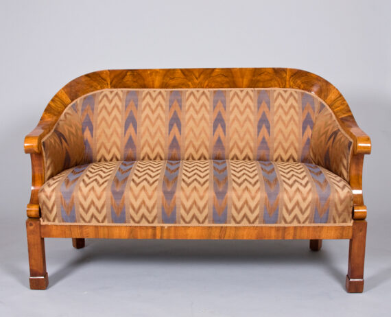 A classic  Biedermeier elliptical sofa