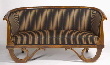 An unusual and rare Biedermeier sofa