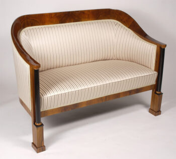 A petite Biedermeier elliptical sofa 