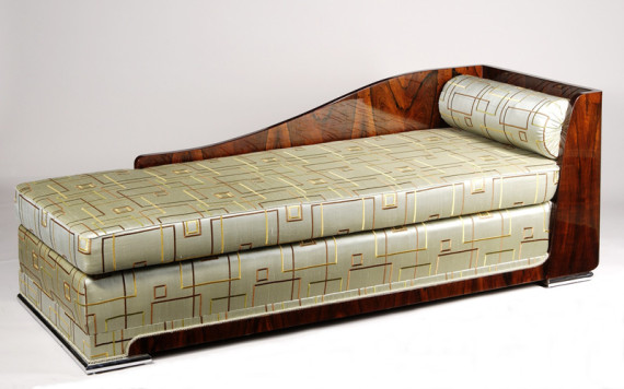 An elegant Art Deco daybed