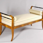 A graceful Biedermeier bench