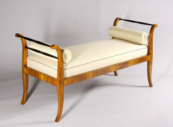 A graceful Biedermeier bench