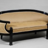 A very unusual Biedermeier oval-form elliptical sofa