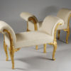 A pair of Neoclassical revival benches