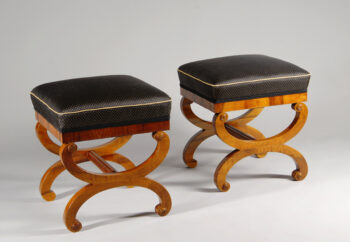 A pair of petite Biedermeier benches