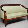 An elegant Biedermeier elliptical sofa