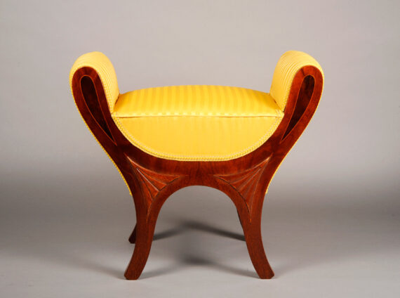 An elegant and moderne single Biedermeier bench