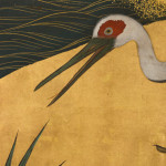 Cranes and Bamboo at Water's Edge