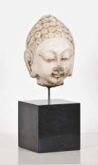 Exceptionally Fine White Marble Head of Buddha, Northern Qi Dynasty (550-577) 2