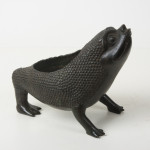 Bronze Figural Censer of a Three Legged Toad
