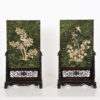 Pair of Spinach Jade Table Screens